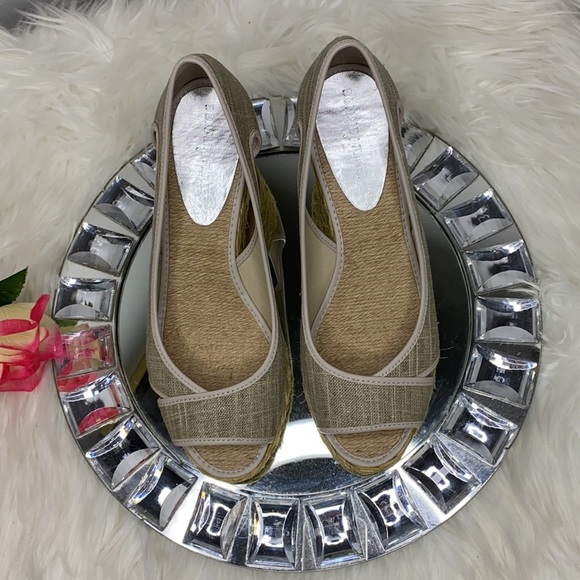 Donald J. Pliner Coraa Linen Espadrille Wedge Sandal 8.5M - Picture 3 of 13